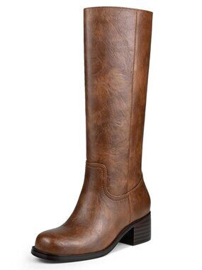 Women's Platform Knee High Riding Boots